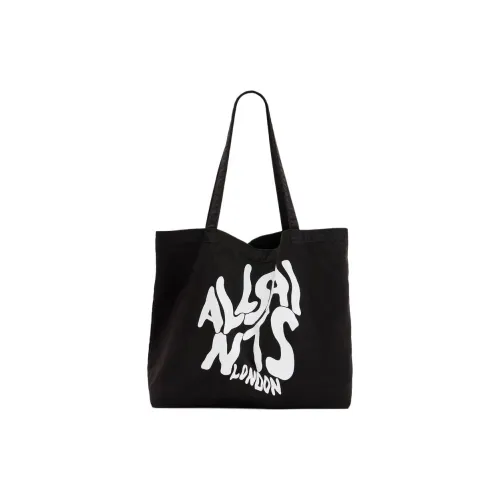 ALLSAINTS Органический хлопок Тоут Сумка Сумка для покупок Сумка на плечо Мужской Черный