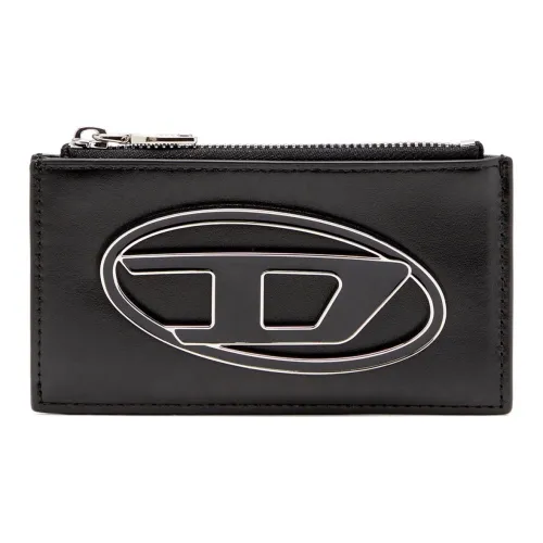 DIESEL Коровья кожа Держатель для карт Женский Черный