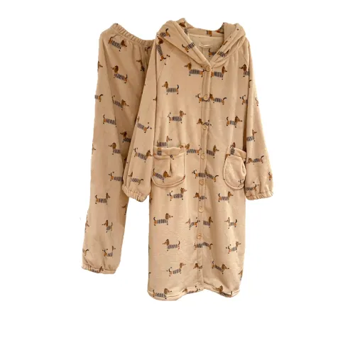 LEZIYUN Пижамный комплект женский хаки