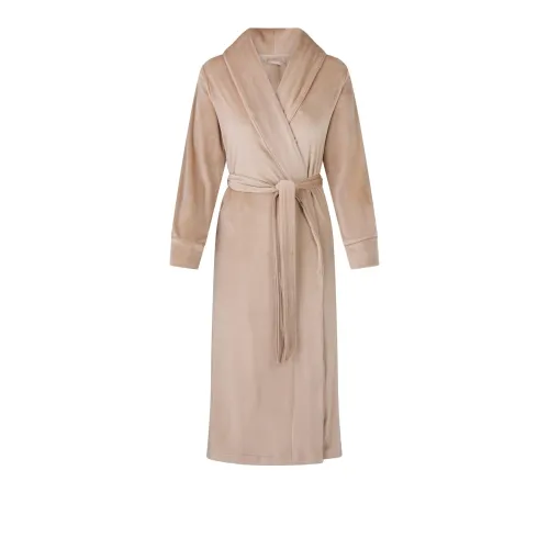 SKIMS Праздничная коллекция FW24 Велюр Длинное халат Сон Robe Женские Мед Мед