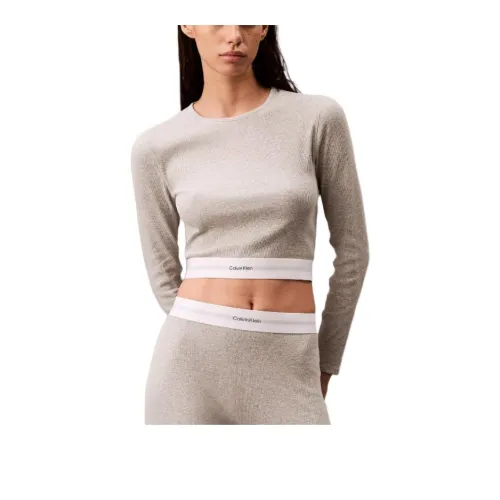 Calvin Klein Пижамный топ женский серый