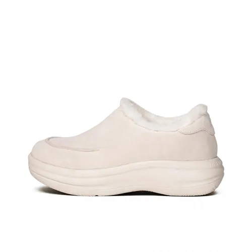 REEMUSTERED Термостойкие Устойчивые к истиранию Зимние ботинки для ног с низким профилем Женские Бежевые