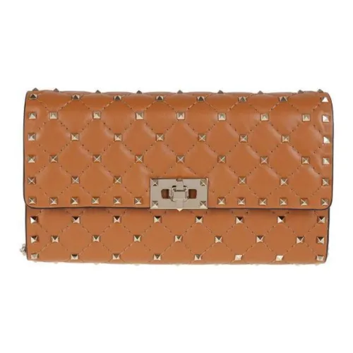 Valentino Напп-Кожа Сумка через плечо Женская Коричневая