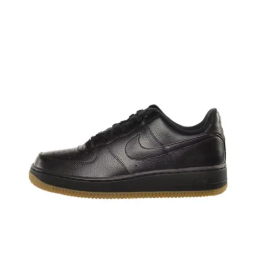 Nike Air Force 1 Slip Resistant Abrasion Resistant Low Топ Скейтборд Кроссовки Унисекс Черный