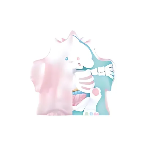 POP MART Коллаборация YUKI Вишневый цветок Череп Прозрачный Слепой бокс с карточкой