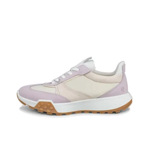 Ecco Ретро Низкий Топ Повседневная Обувь Женская Фиолетовая