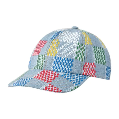 LOUIS VUITTON Хлопковые кепки унисекс синие