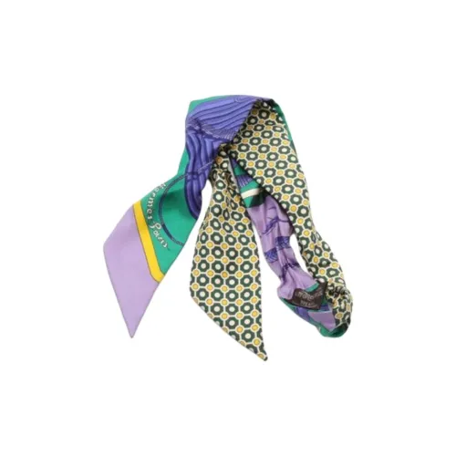 HERMES Шелковые шарфы Женские Фиолетовые