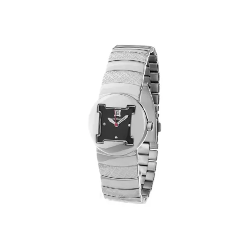 Laura Biagiotti Women's Watch Кварцевый механизм Металл Нержавеющая сталь Ремешок 30MM Черный циферблат