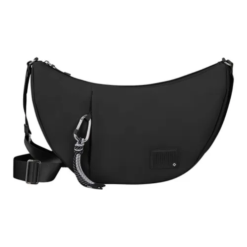 SAMSONITE ПЭТ Хобо Сумка через плечо Женская Черная