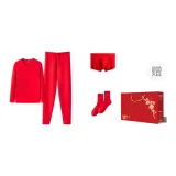 [Топ + Штаны + 1 Упаковка Трусов + 1 Упаковка Носков] Подарочная Коробка Набор