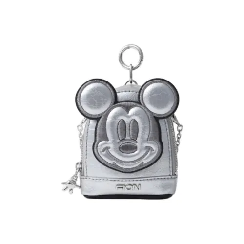 FION Микки Маус Корова Кожа Монетница Стандартный Унисекс Серебряный