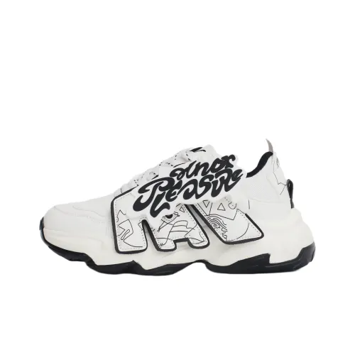 PAIN OR PLEASURE Низкие кеды White Black Unisex