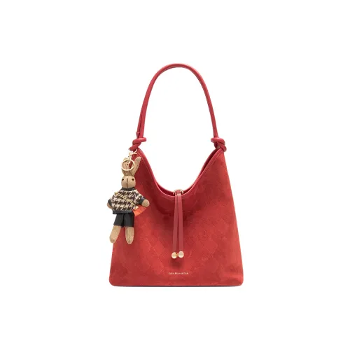 CLEVER KETCH Замша Тоут Сумка на плечо Сумка через плечо Сумка Обычная Женская Красная Кофейная Черная Зеленая