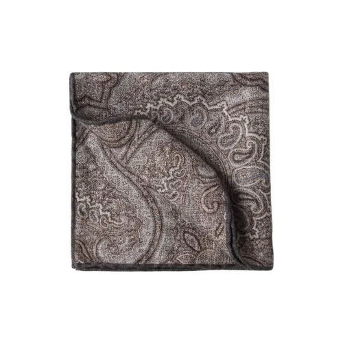 BRUNELLO CUCINELLI Шелковые шарфы Мужской Коричневый