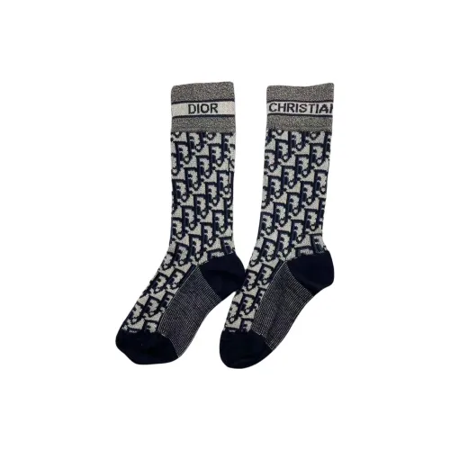 DIOR 1 упаковка синие мужские носки MID до икры