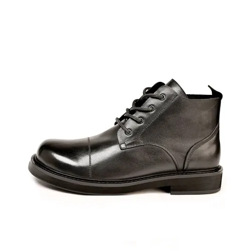 Brounvanm Короткий Мартин Boot Мужской Черный