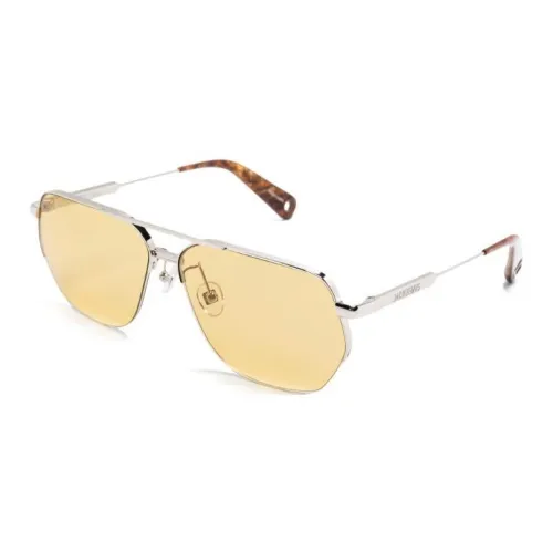 Linda Farrow Металлический Ацетат Aviator Солнцезащитные очки Женские Серебристые