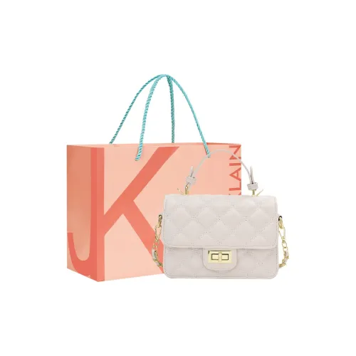 JANE KLAIN Синтетическая кожа Маленькая квадратная сумка Сумка на одно плечо Женская Белая Черная Серебряная