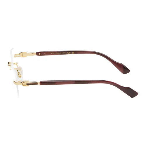 GUCCI Металлические Ацетатные Квадратные Оправы для Очков Женские Золотые