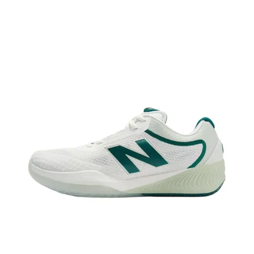 New Balance Low Топ Кроссовки для тенниса Женские Белые Зеленые