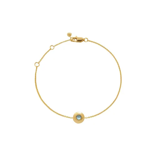 Monica Vinader покрытие из 18-каратного золота серебряный драгоценный камень браслеты женские золото