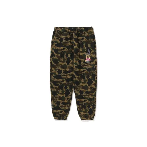 A BATHING APE Clot Co Branded Модель Унисекс Вязаные Тренировочные Брюки