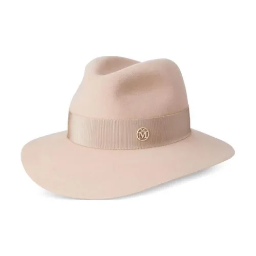 Maison Michel Хлопок Вискоза Шапки и Кепки Женские Бежевые