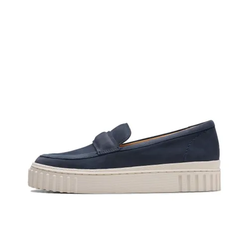 Clarks Mayhill Cove Лоферы 3,5 см Женские Морской Синий