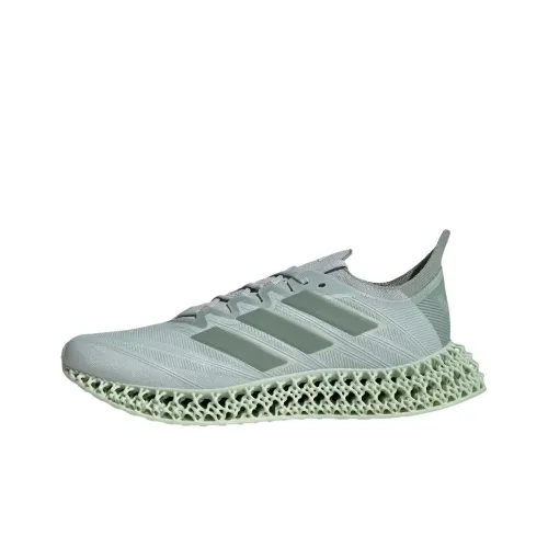 Adidas 4DFWD 4 Slip-Resistant Abrasion-Resistant Low Top Casual Running Shoes Men's Green Gray Adidas 4DFWD 4 Противоскользящий устойчивый к истиранию низкий топ повседневная обувь для бега мужская зеленый серый