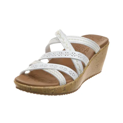 Skechers Cali Beverlee Слипоны Женские Белые Широкая нога