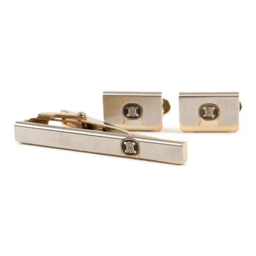 CELINE Металл Запонки Мужской Серебряный