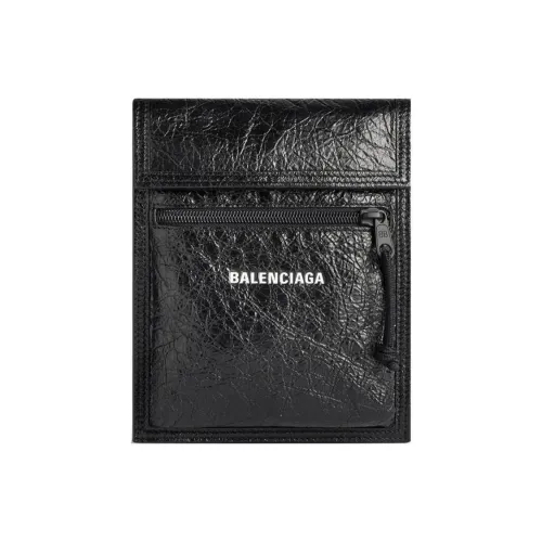 Balenciaga Lambskin Clutch Small Men's Black