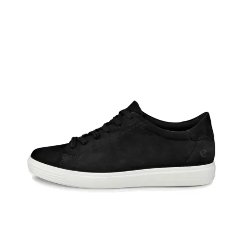 Ecco Классический Slip-Resistant Low-Top Скейтборд Кроссовки Женские Черные