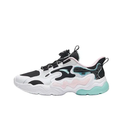 Antakids Cloudy Элегантность Устойчивый к истиранию Низкий Топ KIDS Lifestyle Shoes Черный Белый Зеленый Подростки