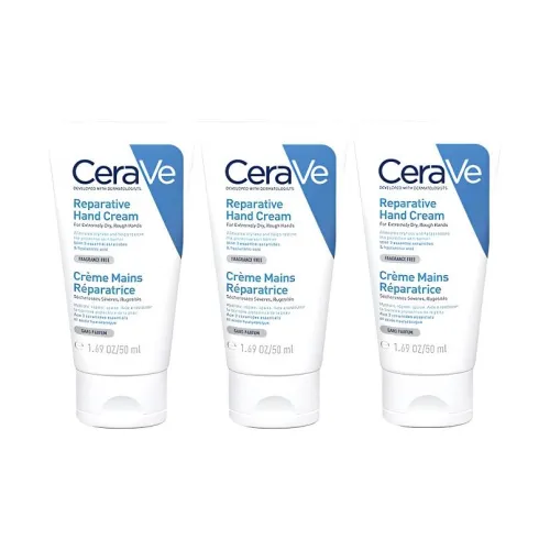 CeraVe Увлажняющий Восстанавливающий Крем для рук Ароматический Увлажняющий Восстанавливающий Увлажняющий 50 мл 50 мл*3