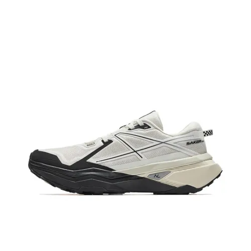 ANTA Hunter Fury 2 Беговые кроссовки Низкий верх Белый Серый Черный Мужской