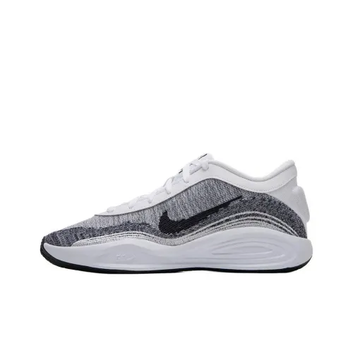 Nike Slip-resistant Abrasion-resistant Low-top Basketball Shoes Men's White Gray Найк Slip-resistant Abrasion-resistant Низкие Баскетбольные Кроссовки Мужские Белый Серый