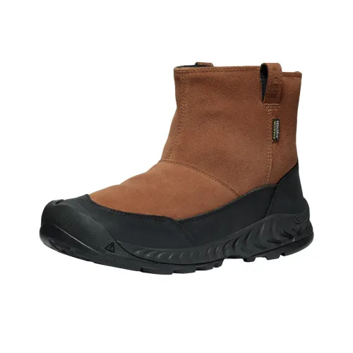 KEEN HOOD NXIS PULL ON LEA WP Ботильоны Мужские Коричневые