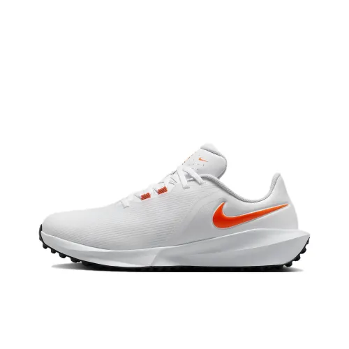 NIKE INFINITY г Slip Resistant Abrasion Resistant Низкий Топ Обувь для гольфа Унисекс Белый Оранжевый