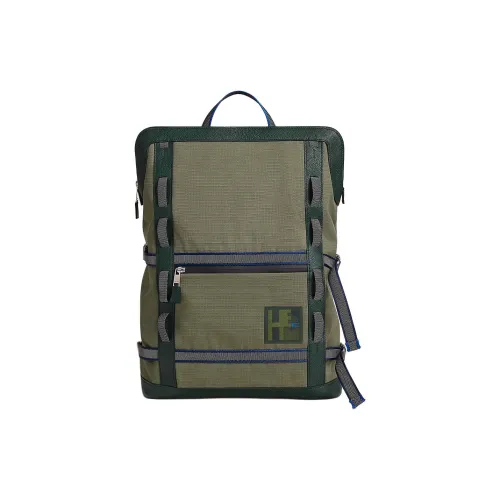 HERMES Холст SKI Сумка Рюкзак Унисекс Хаки Британский Зеленый