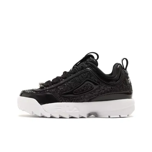 FILA DISRUPTOR II PREMIUM Низкий топ Повседневная обувь Женская Черный