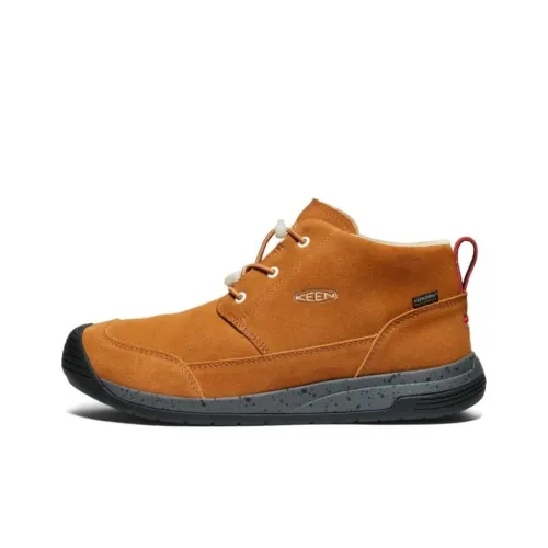 KEEN HOODCHUKKA LEA WP Устойчивый к истиранию противоскользящий короткий сноубутс Мужской Коричневый