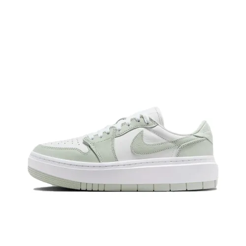 Jordan Air Jordan 1 Скейтборд Кроссовки Низкие Зеленые Белые Женские