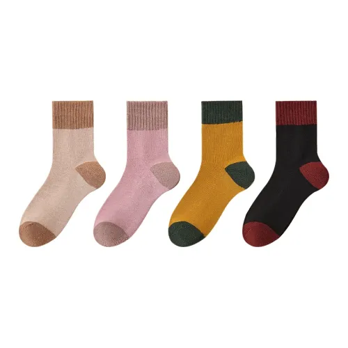 H YXIANG Носки Crew Женские упаковка из 4 пар