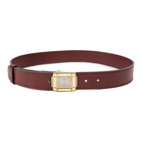 Cartier Кожаные ремни Женские Красный Ширина 3 см