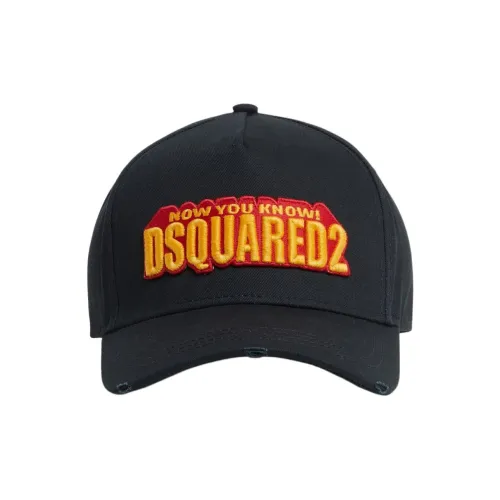 DSQUARED 2 Хлопок Бейсболки Мужские Черные