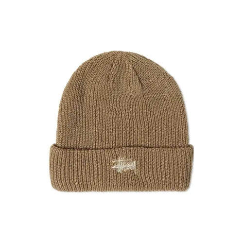 Stussy Акриловые Шапки-бини Унисекс Коричневый