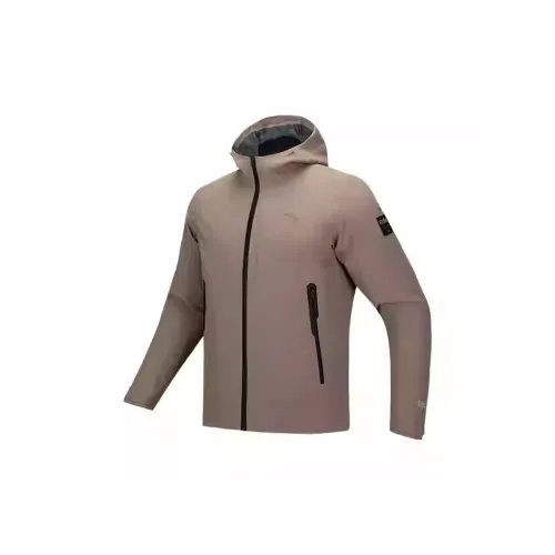 ANTA ZONGXUNXILIE Сохший Деревянный Коричневый Мужской Ветровка