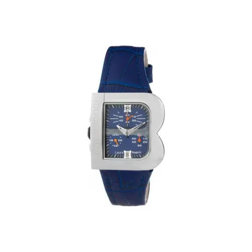 Laura Biagiotti Женские часы Кварцевый механизм ремень из натуральной кожи 33 мм синий циферблат